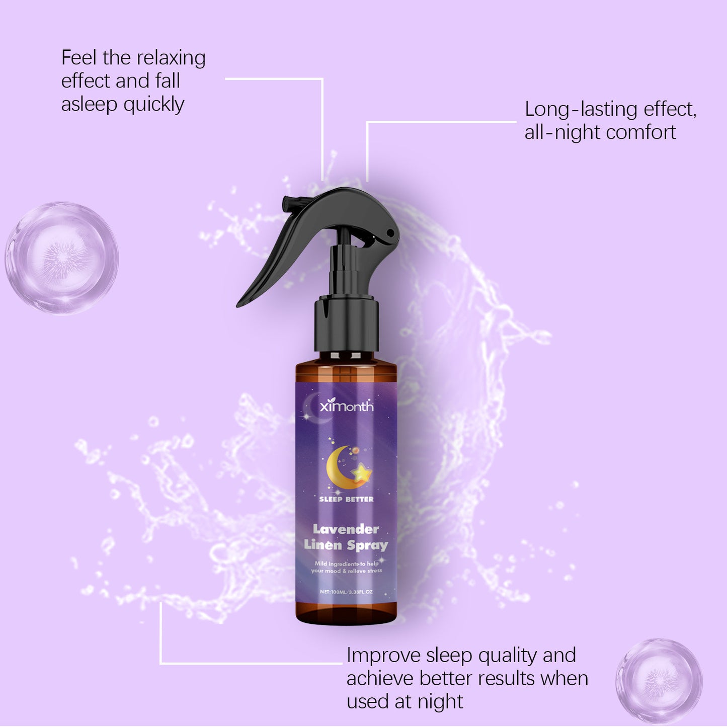 Lavender Essential Oil Care Spray Care Night