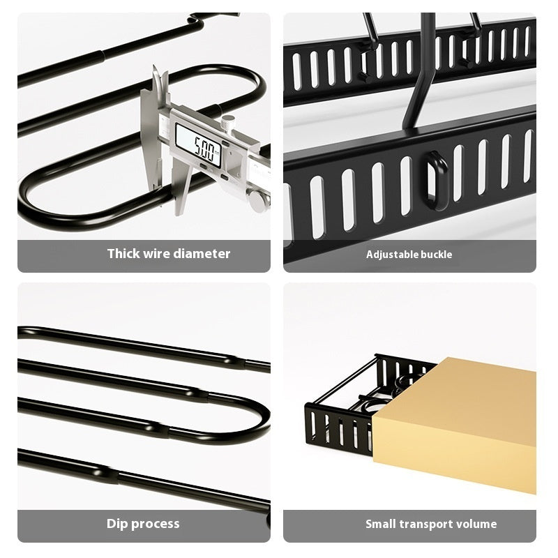 Ezzilife Foldable Kitchen Rack, Multi-Use & Compact