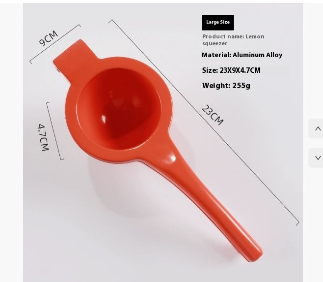 Kitchen Gadgets Colored Handle Manual Lemon Press Plastic Fruit Juicer