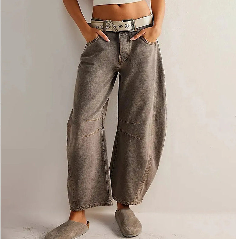 Ezzilife pants, Baggy Barrel Jeans – High Stretch Casual Fit