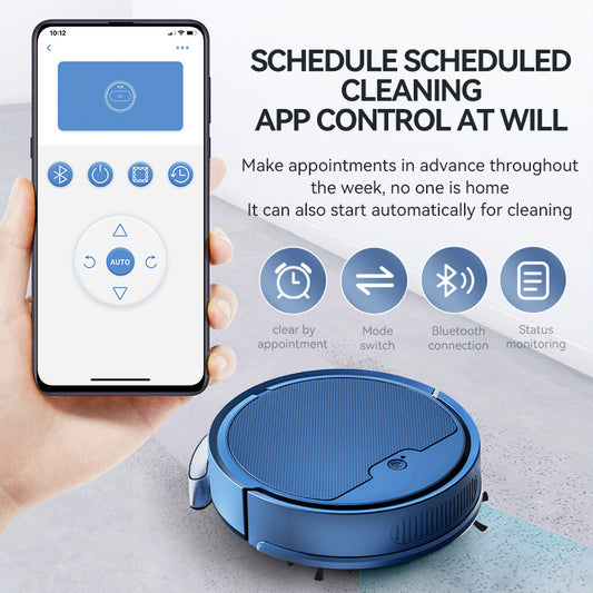 Smart Robot Vacuum – App Control, Large Tank & Strong Suction
