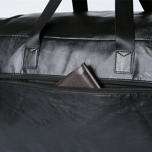Men’s PU Leather Large Capacity Retro Designer Travel Bag
