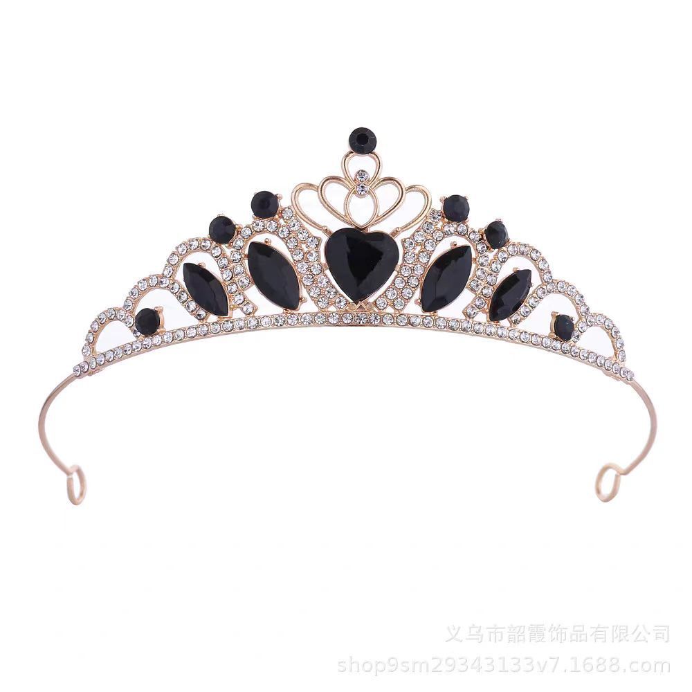 Children Crystal Crown Accessories Ballet Performance Diamond Updo Headband