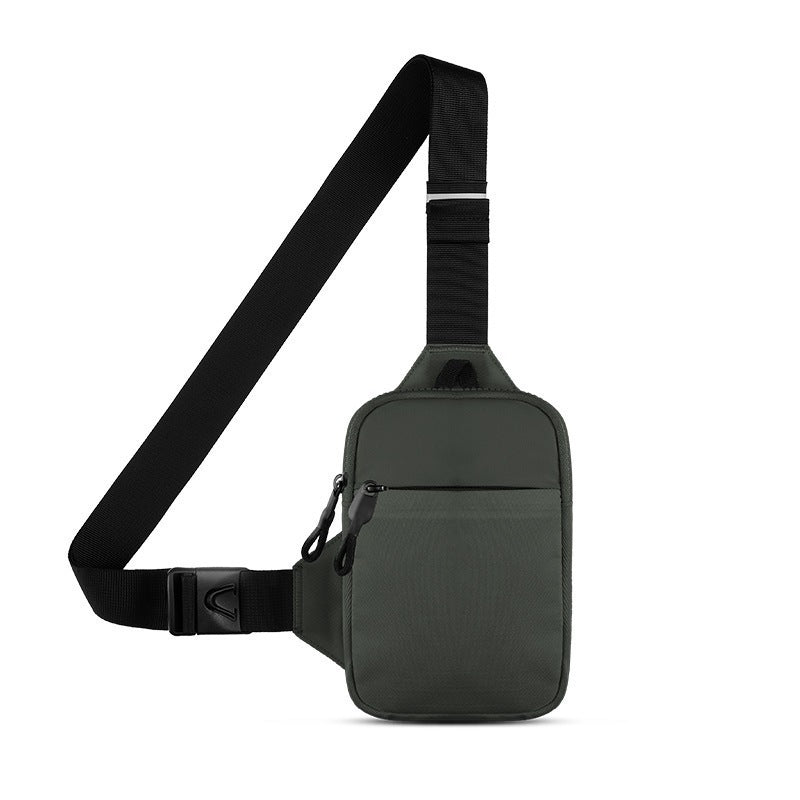 Gray Mini Crossbody Sports Satchel, Urban Style with Purpose