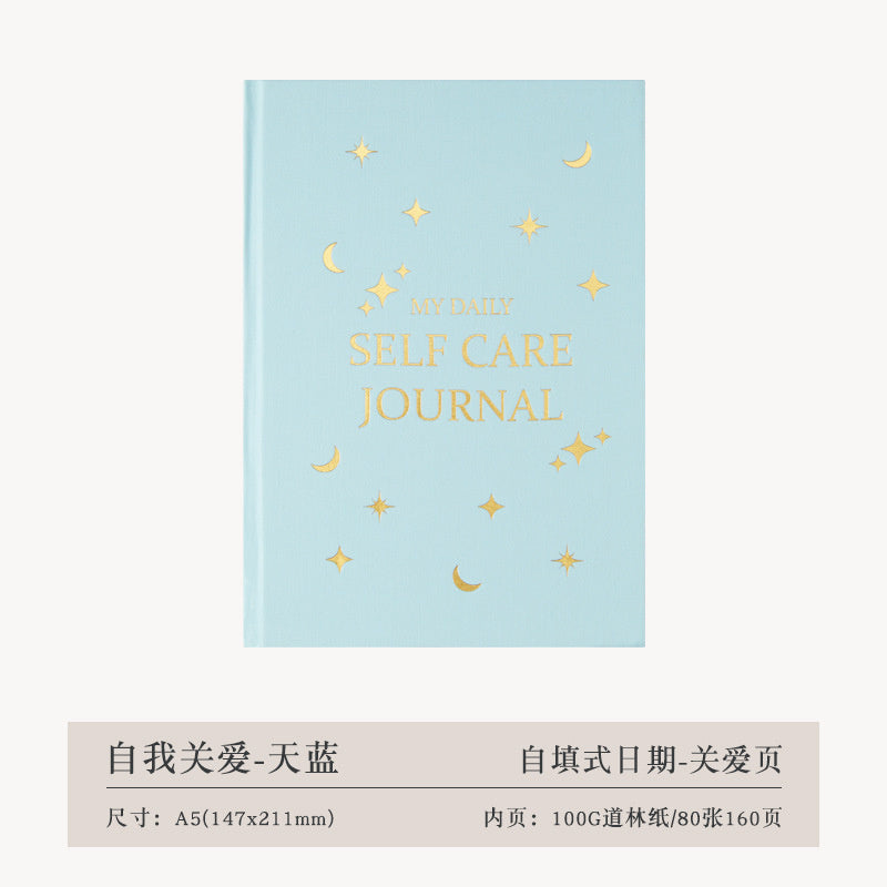 Sky blue A5 Daily Journal for Young Boys, Mental Health & Self-Care