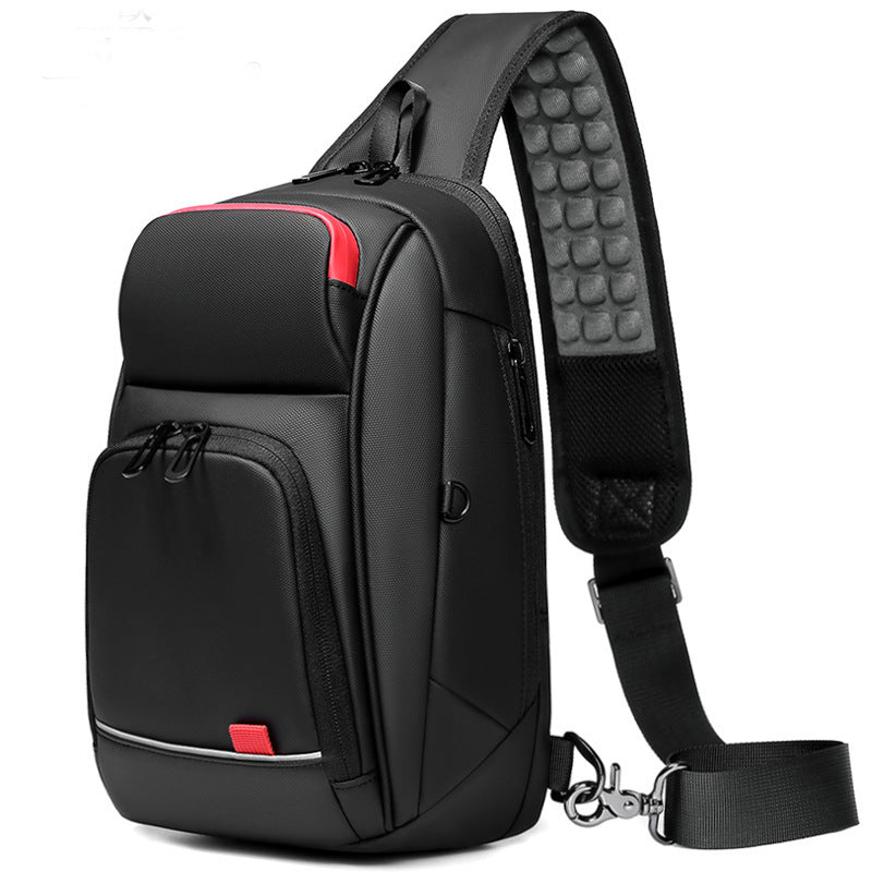 Rear right view Waterproof Crossbody Bag for Him, Short Trip Must-Have
