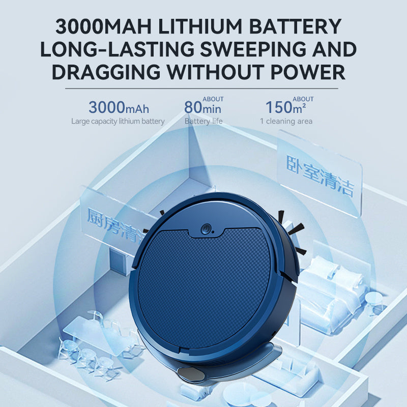 Smart Robot Vacuum – App Control, Large Tank & Strong Suction