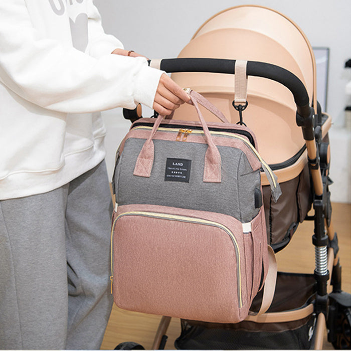 Crib Backpack – Multi-Function Nappy Bag for Moms