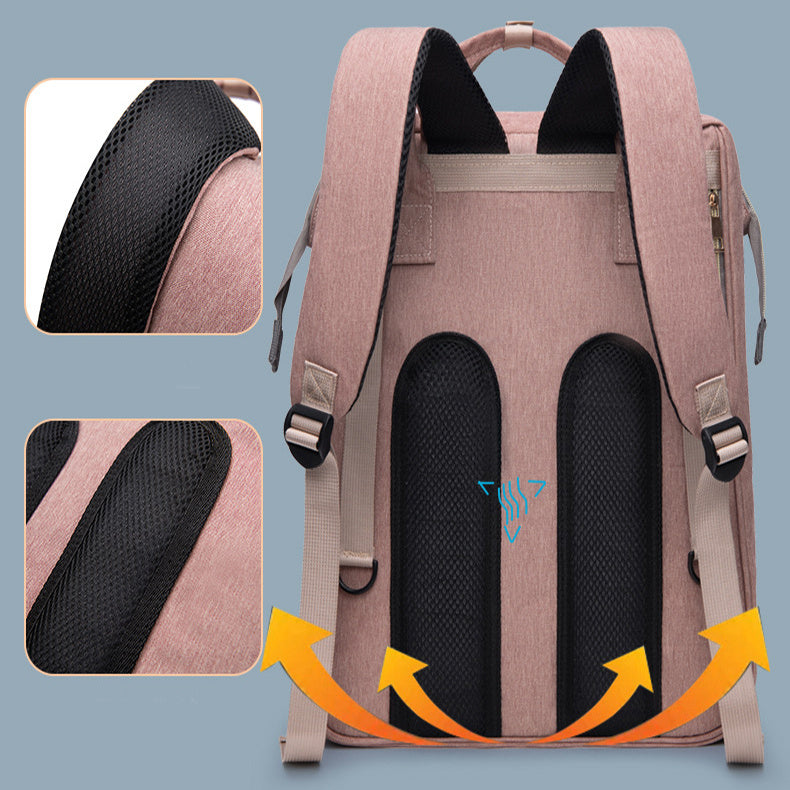 Crib Backpack – Multi-Function Nappy Bag for Moms