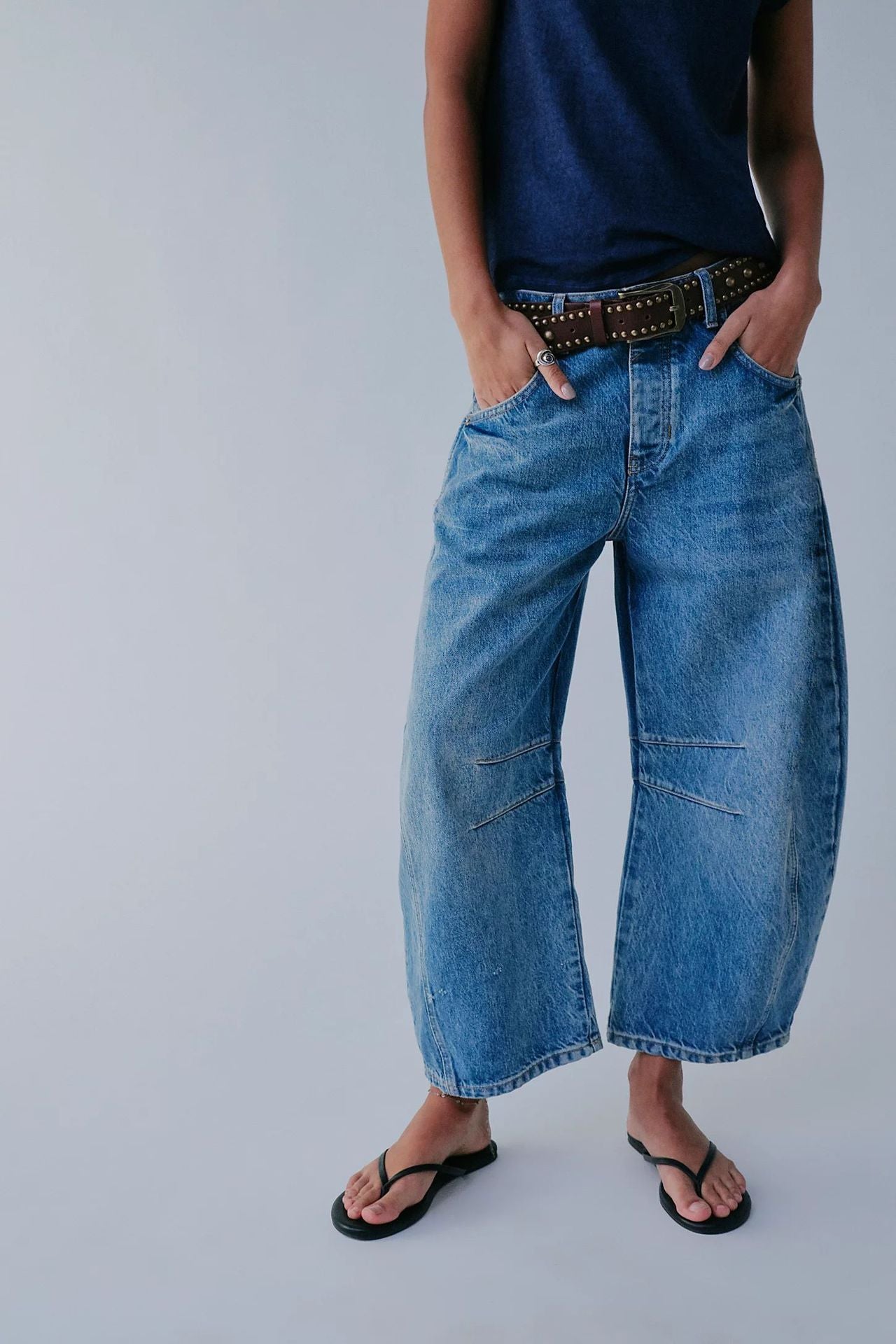 Ezzilife pants, Baggy Barrel Jeans – High Stretch Casual Fit