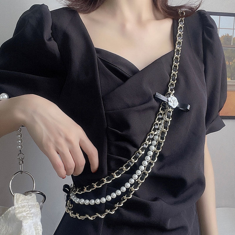Pearl Waist Chain Female Small Fragrance Accessories Metal