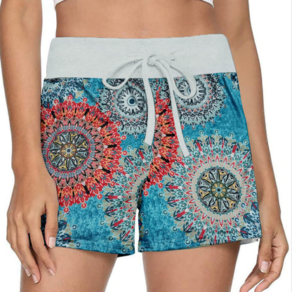 Women's Summer Home Leopard Print Casual Shorts