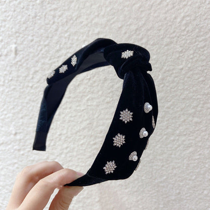 Baroque Vintage Palace Rhinestone Pearl Hair Accessories Metal Wild Out