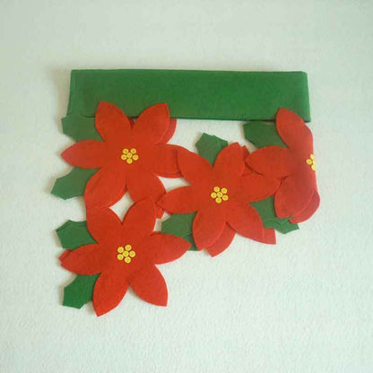 Christmas petal curtain