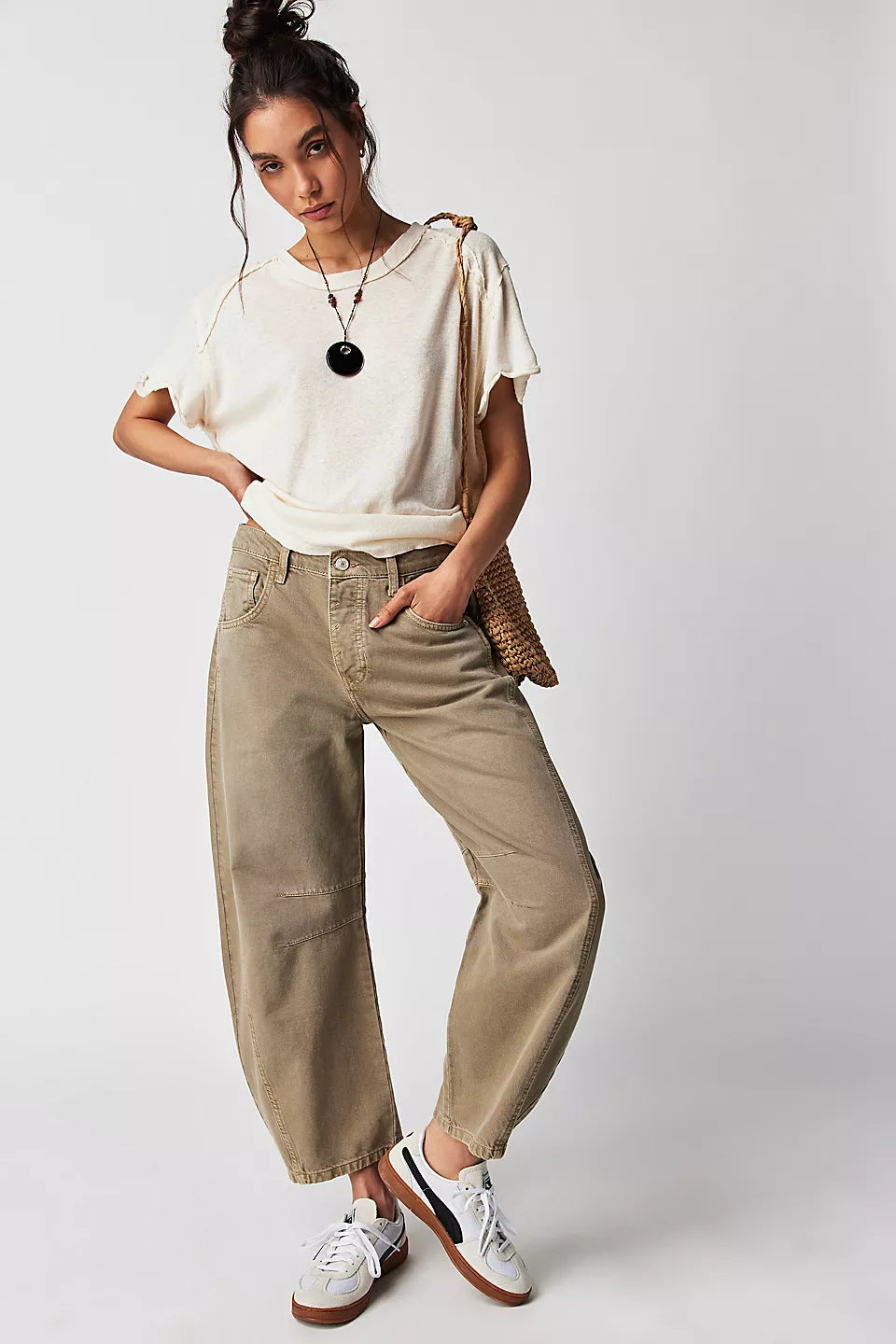 Ezzilife pants, Baggy Barrel Jeans – High Stretch Casual Fit