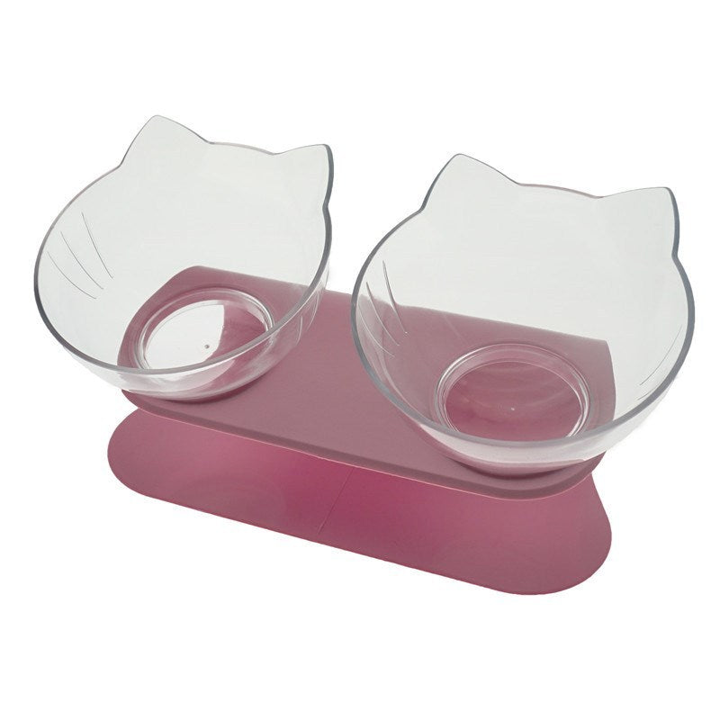 Ezzilife Raised Cat Food Bowl – Protects Neck & Spine