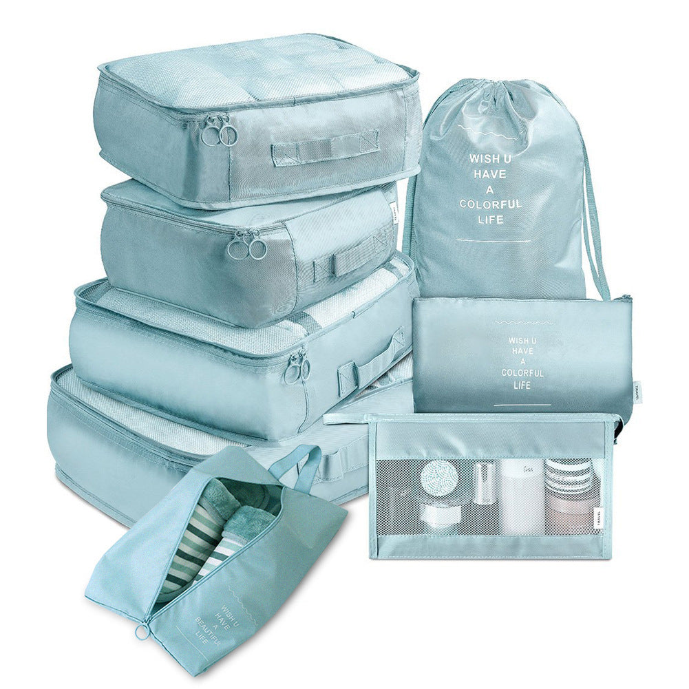 8-Piece Travel Luggage Organizer Packing Cube Set Bags