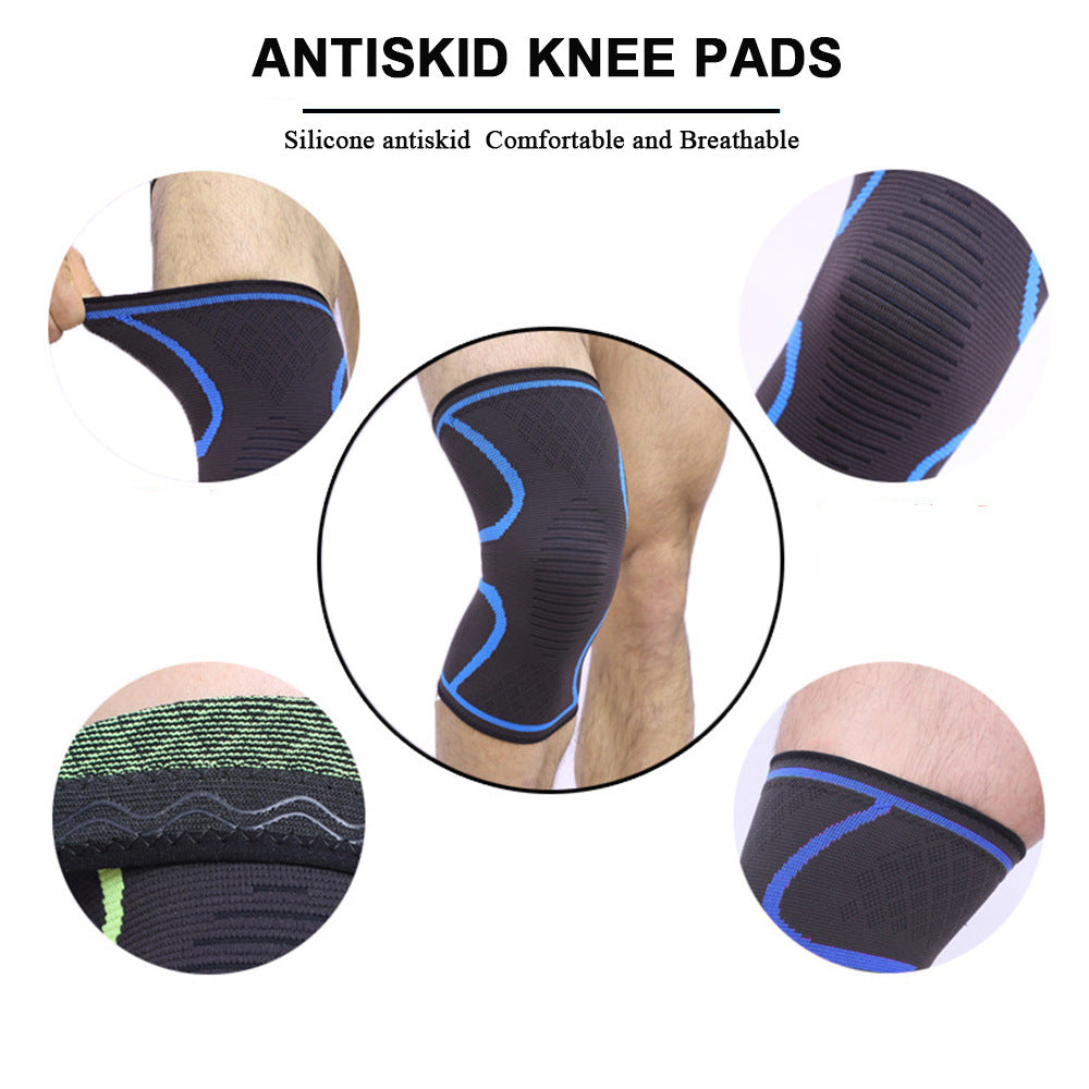 Knitted Nylon Sports Knee Pads For Outdoor Warmth