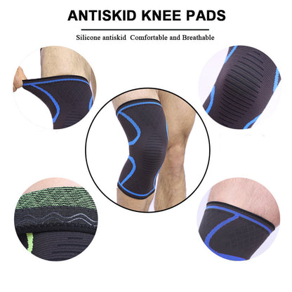 Knitted Nylon Sports Knee Pads For Outdoor Warmth