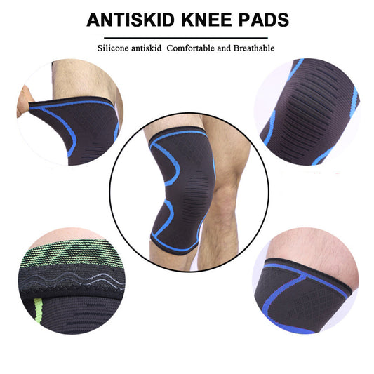 Knitted Nylon Sports Knee Pads For Outdoor Warmth