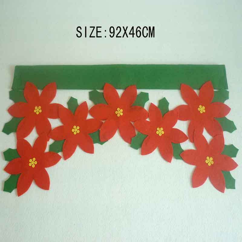 Christmas petal curtain