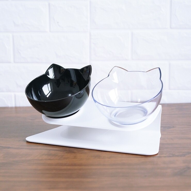 Ezzilife Raised Cat Food Bowl – Protects Neck & Spine