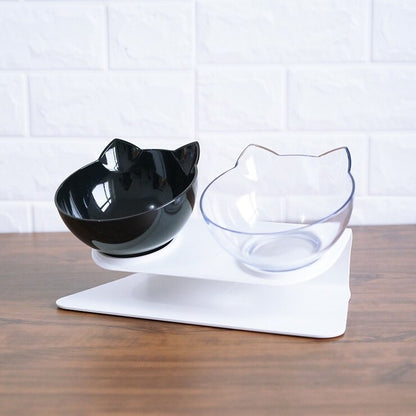 Ezzilife Raised Cat Food Bowl – Protects Neck & Spine