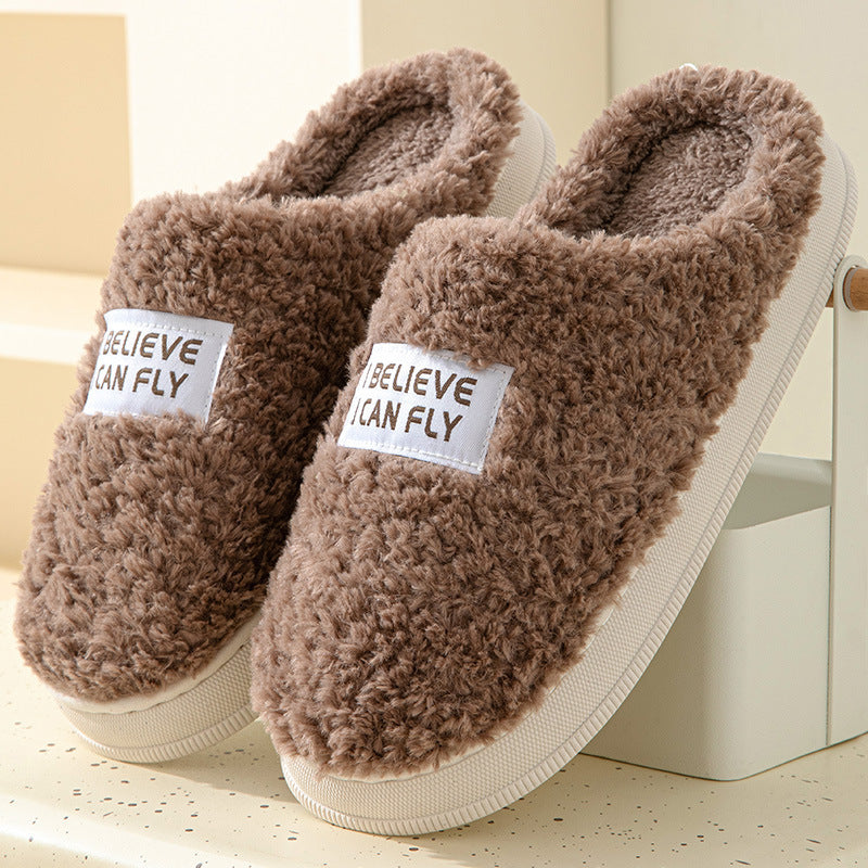 Non-Slip Indoor & Outdoor  Warm Fluffy Slipper Slides