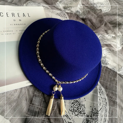 Fashion Solid Color Cloakroom Wardrobe Accessories Ladies Top Hat