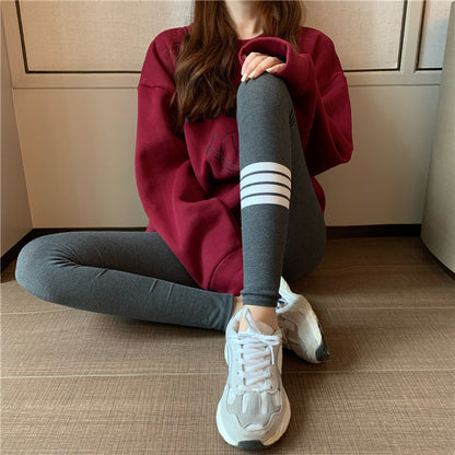 Add velvet and thickened leggings