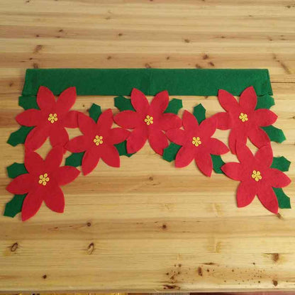 Christmas petal curtain