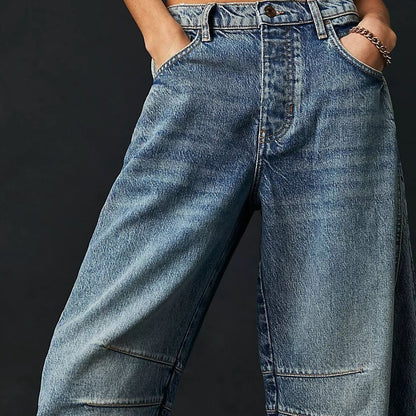 Ezzilife pants, Baggy Barrel Jeans – High Stretch Casual Fit