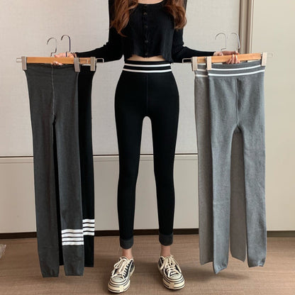 Add velvet and thickened leggings