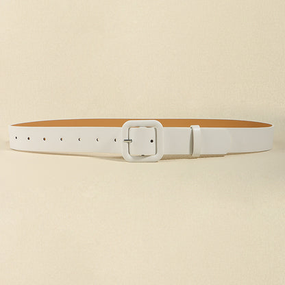 Fashion Personality Women's Wide Belt Simple High Sense Belt Dress Pants Accessories