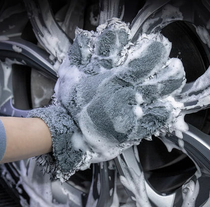 Plush Car Cleaning Car Washing Gloves Multifunctional Cleaning Supplies