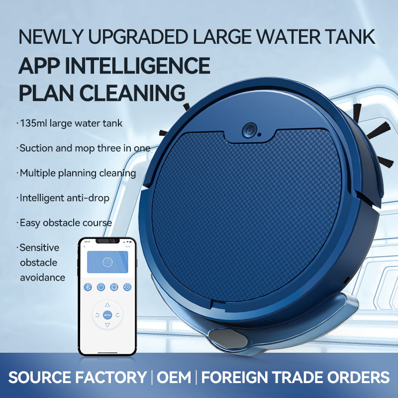 Smart Robot Vacuum – App Control, Large Tank & Strong Suction