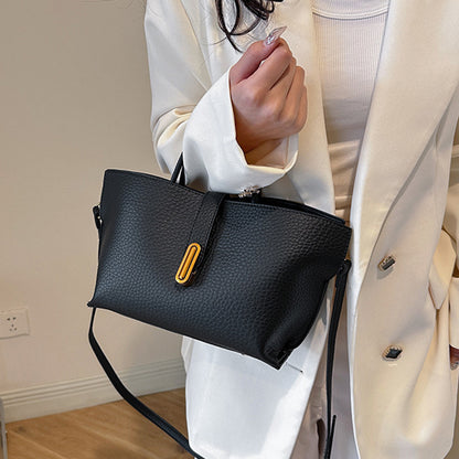 Trendy Litchi Zipper Tote Bag for Women