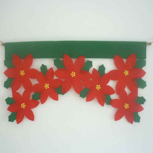 Christmas petal curtain