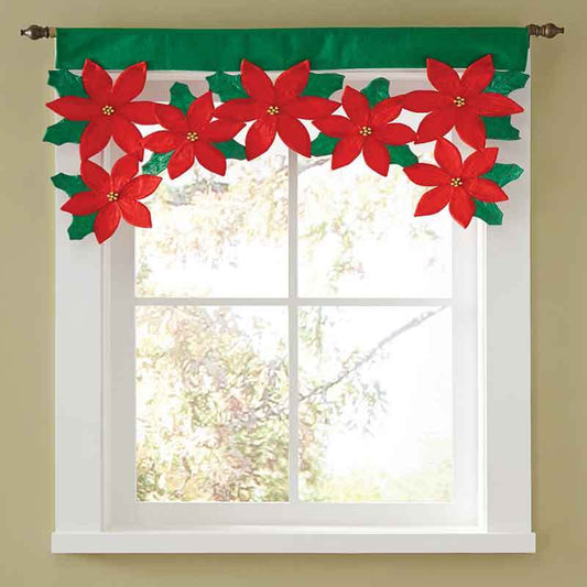 Christmas petal curtain