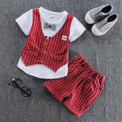 Children's Clothing Vest Short-Sleeved Suit New Summer Children's Children's Suit