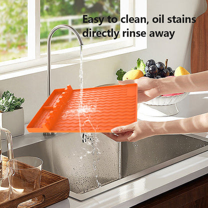 Oven Silicone Baking Tray Dustproof Cleaning Pad Barbecue Protective Pad Kitchen Gadgets