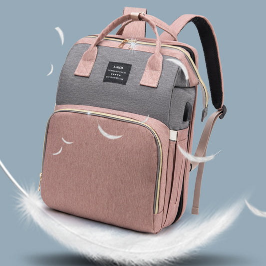 Crib Backpack – Multi-Function Nappy Bag for Moms