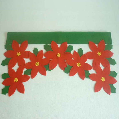 Christmas petal curtain