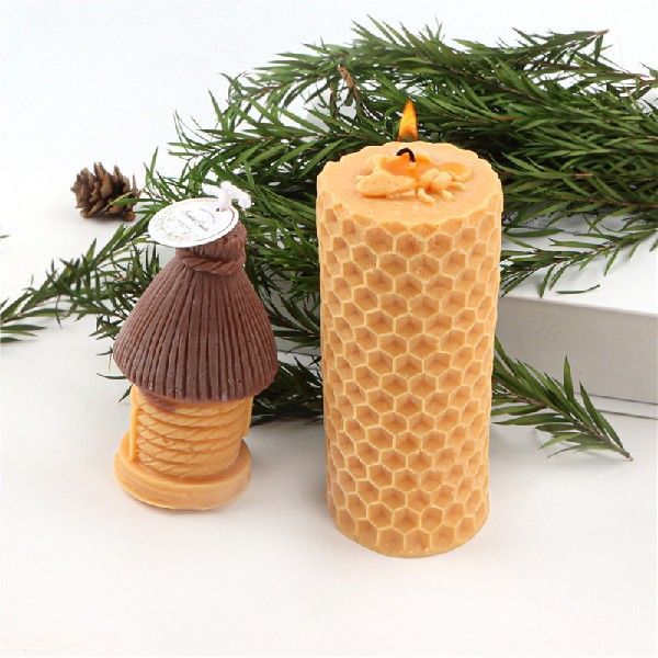 3D Honeycomb Silicone Candle Mold