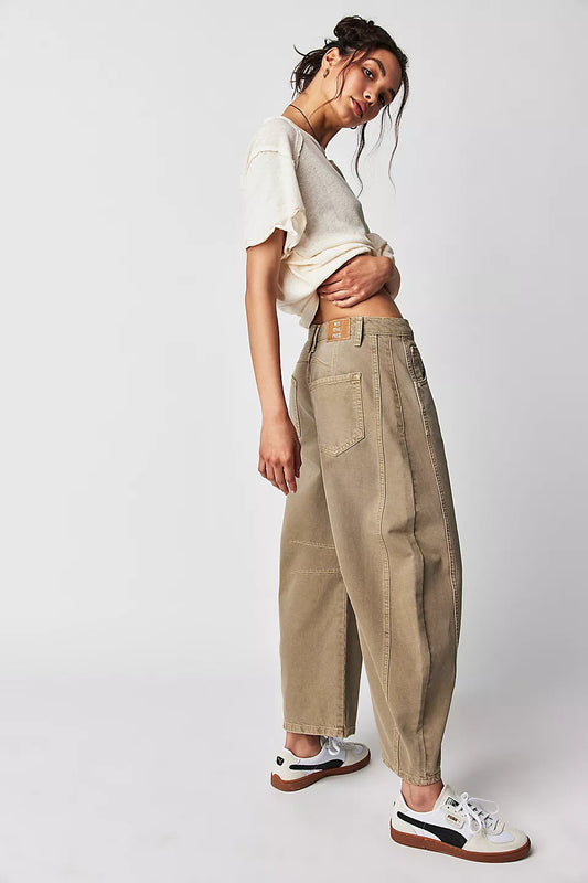 Ezzilife pants, Baggy Barrel Jeans – High Stretch Casual Fit