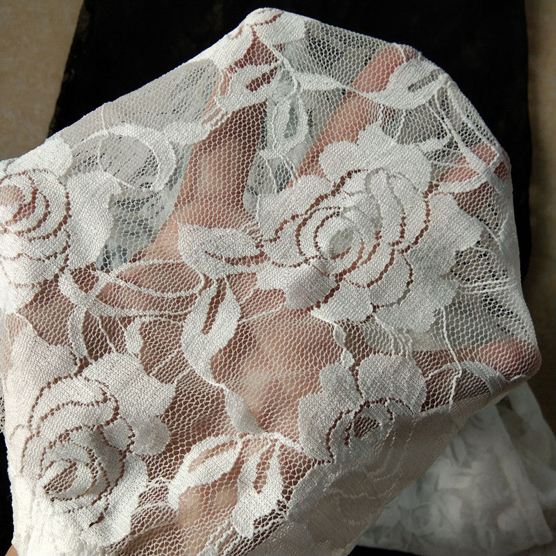 Autumn Sweet Lace Rose Hollow Leggings