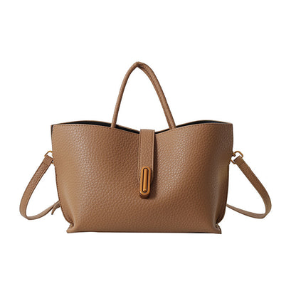 Trendy Litchi Zipper Tote Bag for Women
