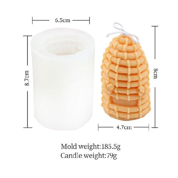3D Honeycomb Silicone Candle Mold