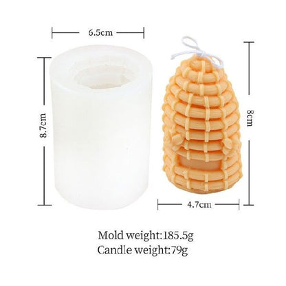 3D Honeycomb Silicone Candle Mold