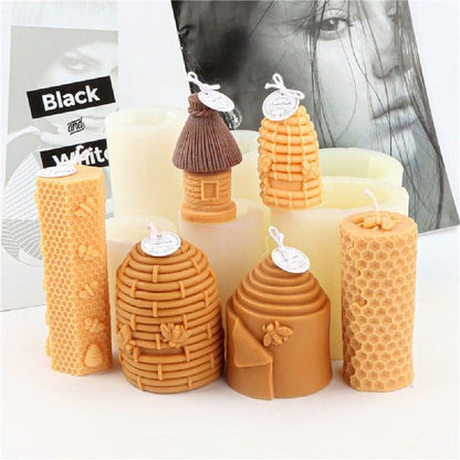 3D Honeycomb Silicone Candle Mold